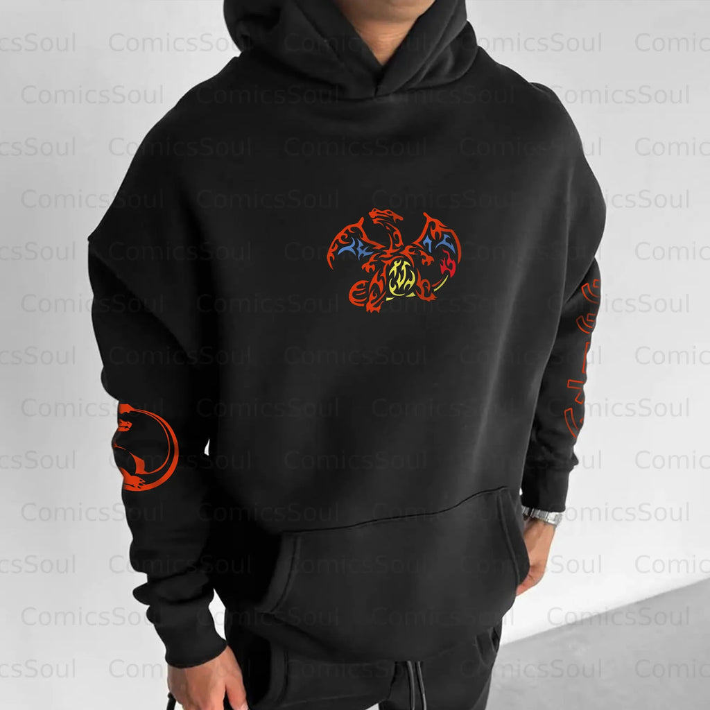 PKM-Unisex Halloween Anime Graphic Streetwear Vintage Hoodie