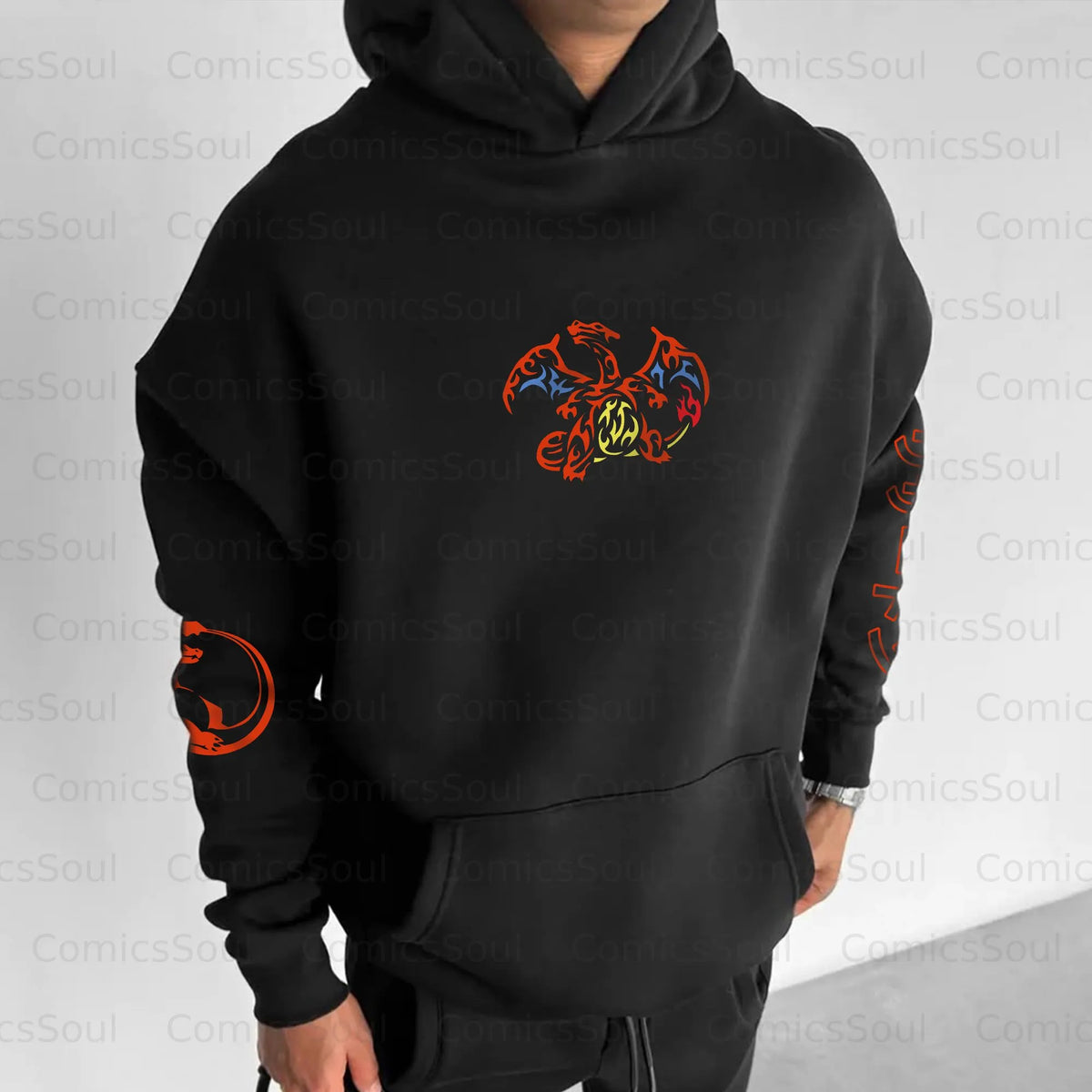 PKM-Unisex Halloween Anime Graphic Streetwear Vintage Hoodie