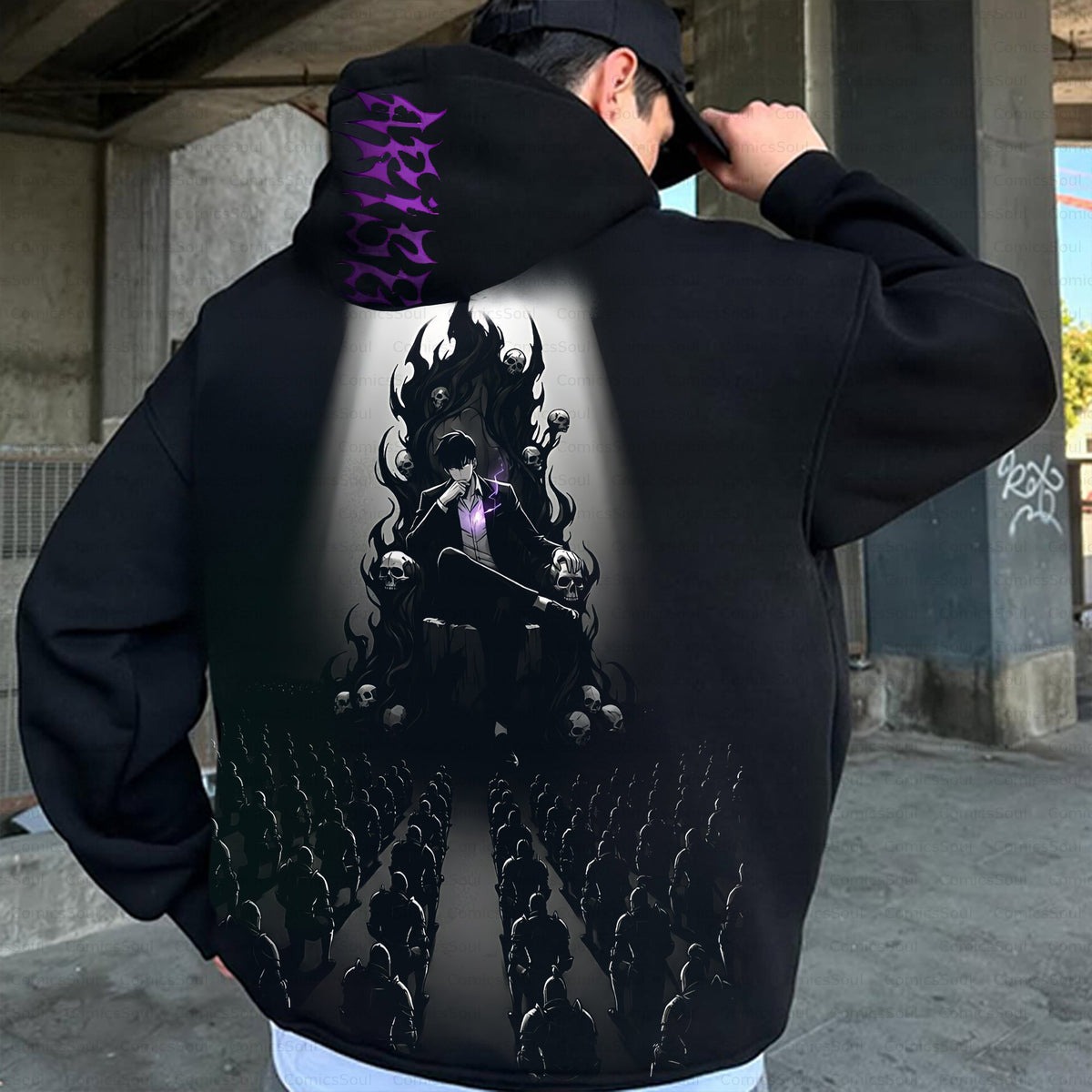 SL-Unisex Anime Inspired Vintage Plush Hoodie