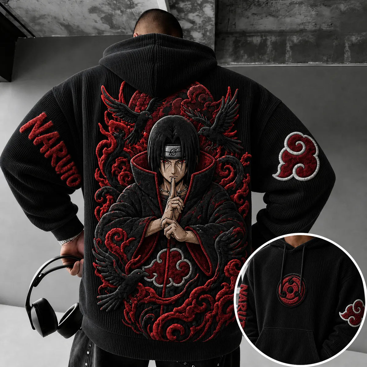 NINDO Unisex Anime-print Hoodie