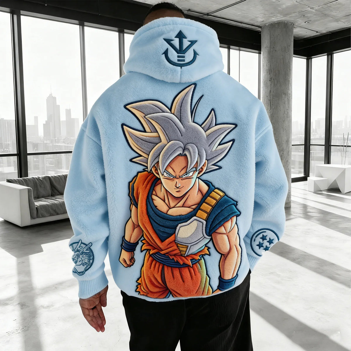 Dragon Ball Color Blocked Plush Hoodie