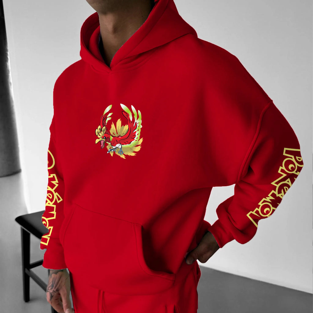 PKM-Unisex Anime Graphic Streetwear Vintage Hoodie