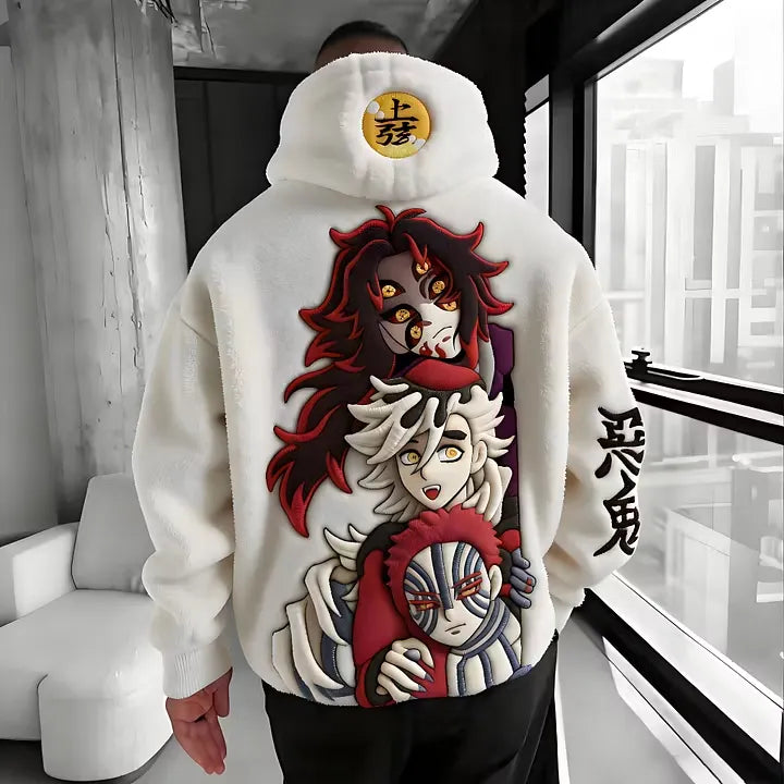 KNY Vintage Graphic Men Hoodie Loose Streetwear Pullover