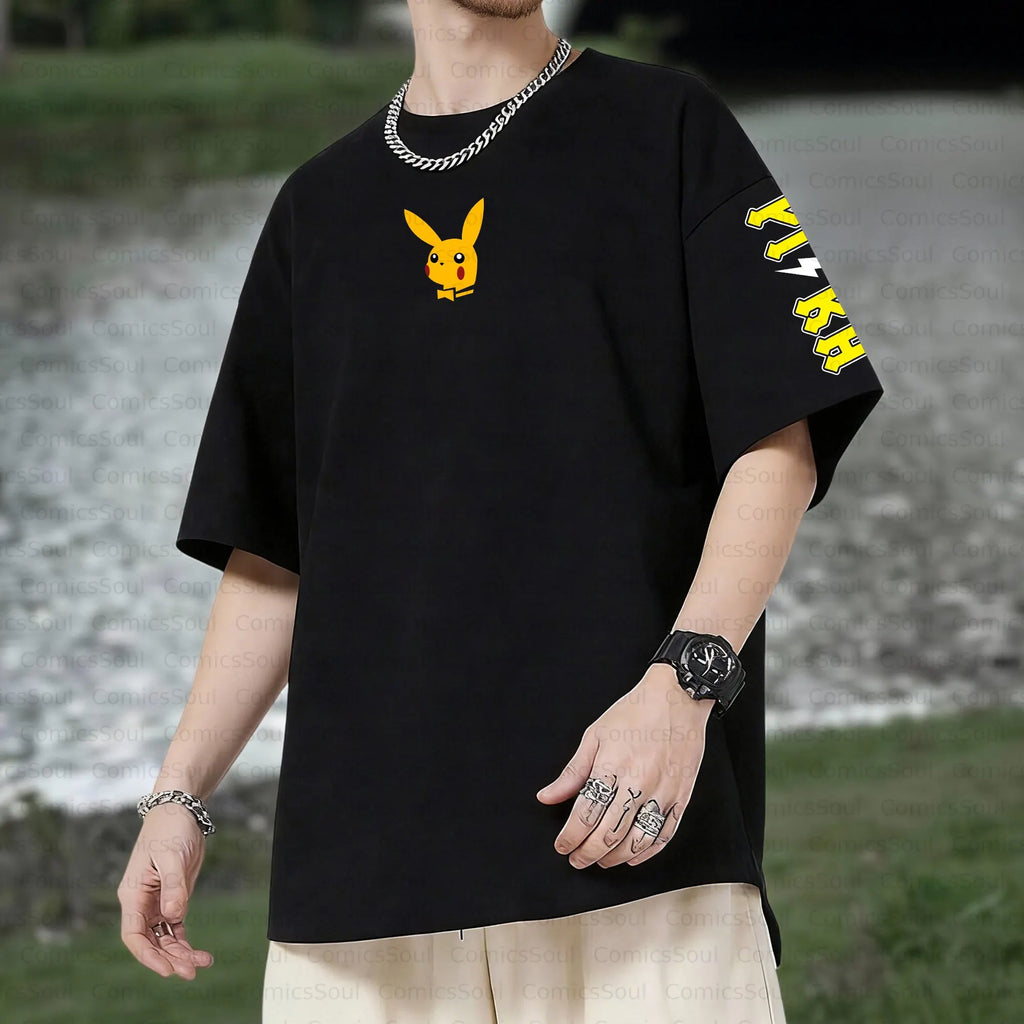 PKM-Unisex Anime Inspired Vintage T-Shirt