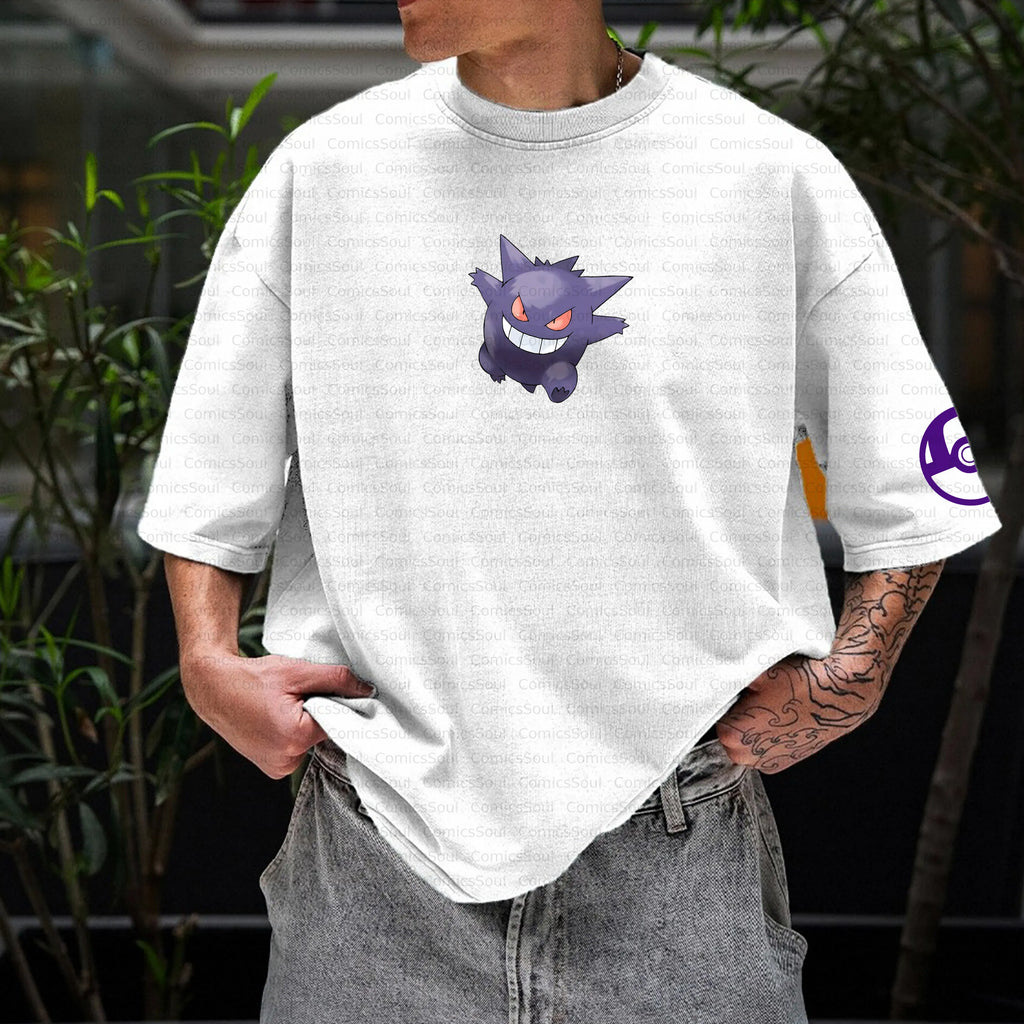 PKM-Unisex Anime Inspired Vintage T-Shirt