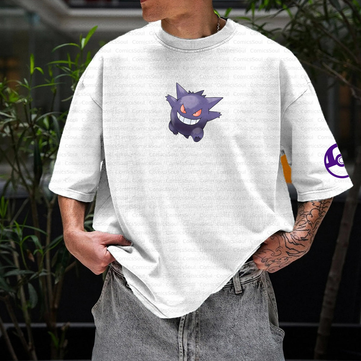 PKM-Unisex Anime Inspired Vintage T-Shirt