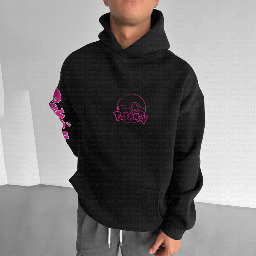 PKM-Unisex Anime Graphic Streetwear Vintage Hoodie
