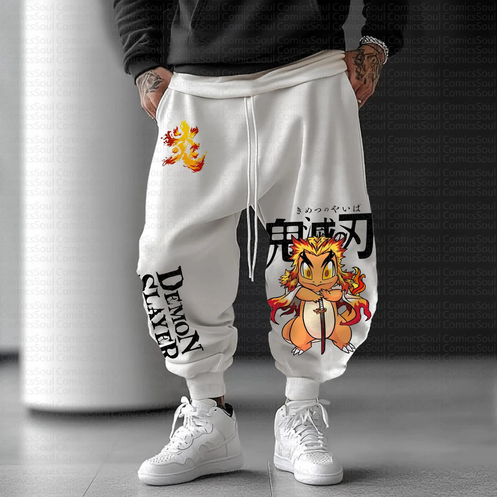 PKM-Unisex Anime Inspired Vintage Pants