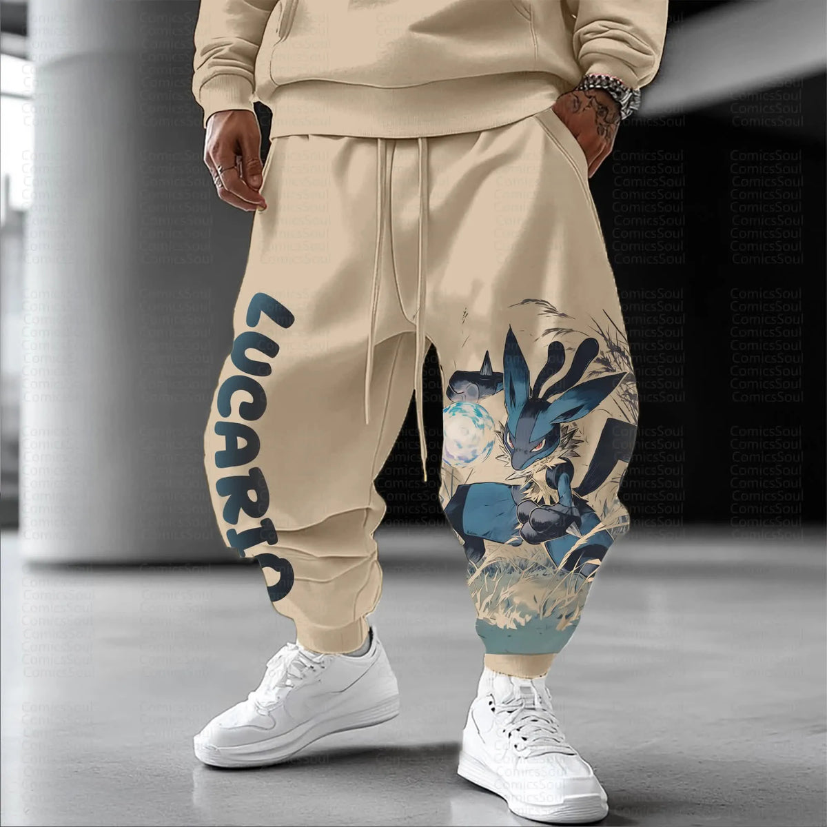 PKM-Unisex Anime Inspired Vintage Pants