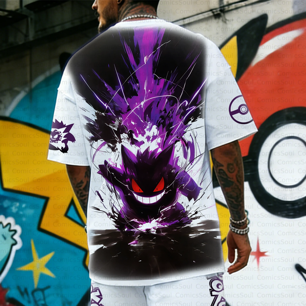PKM-Unisex Anime Inspired Vintage T-Shirt