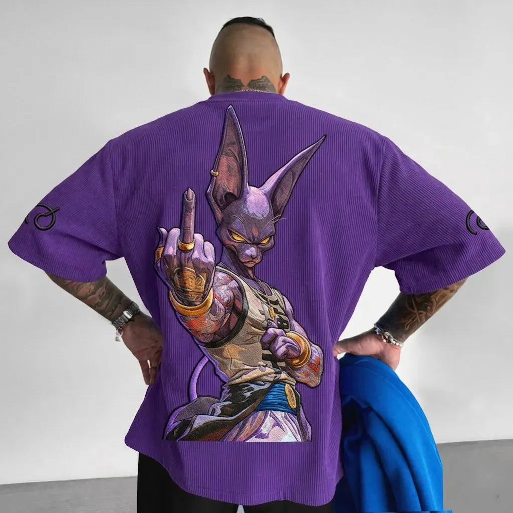 Dragon Ball Unisex Anime Inspired Vintage Corduroy T-Shirt
