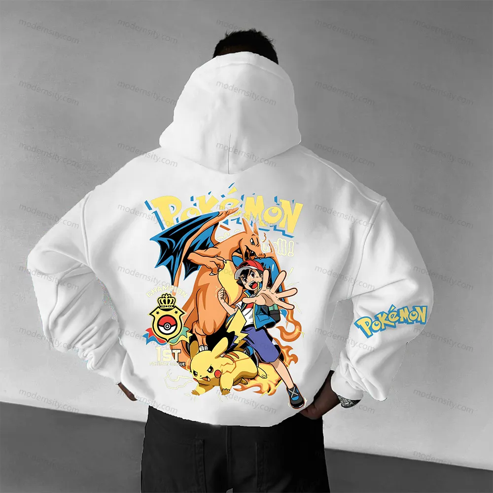 PKM-Unisex Anime Graphic Streetwear Vintage Hoodie