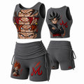 Dragon Ball Women's Anime-Print Tank Top And Shorts Sports Set