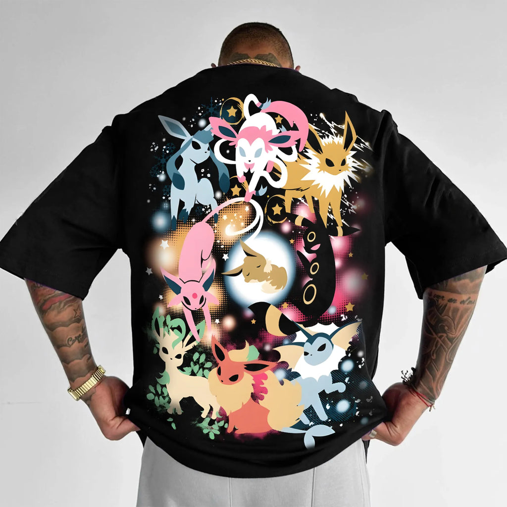 PKM-Unisex Anime Inspired Vintage T-Shirt