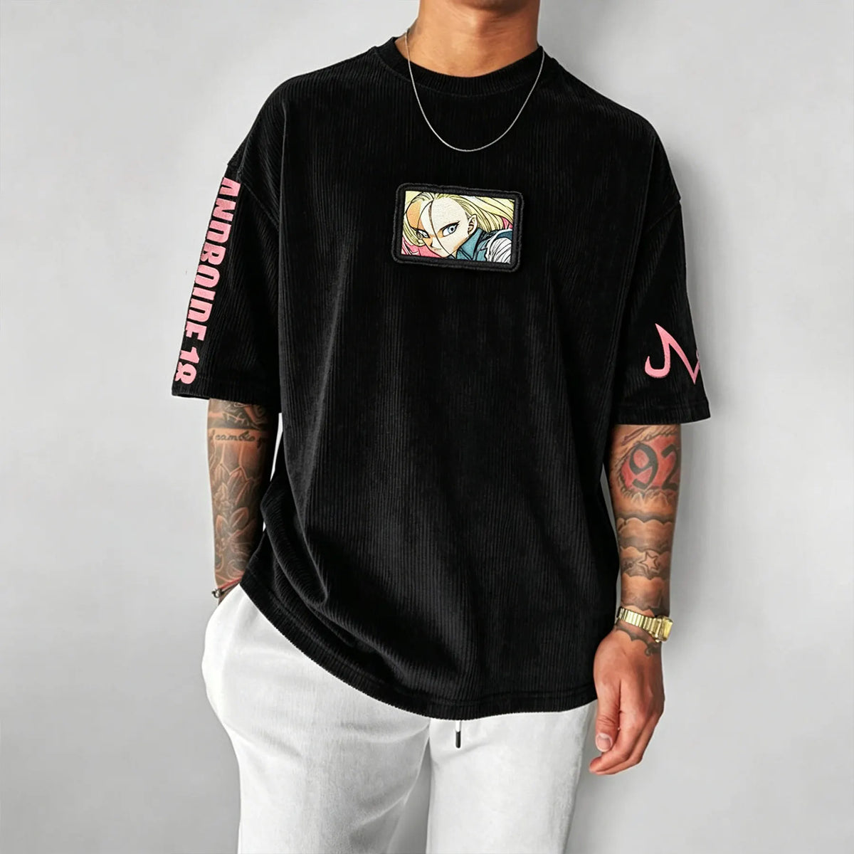 Dragon Ball Unisex Anime Inspired Vintage Corduroy T-Shirt
