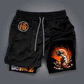 Dragon Ball Men's Casual Elastic Waist Loose Fit Shorts