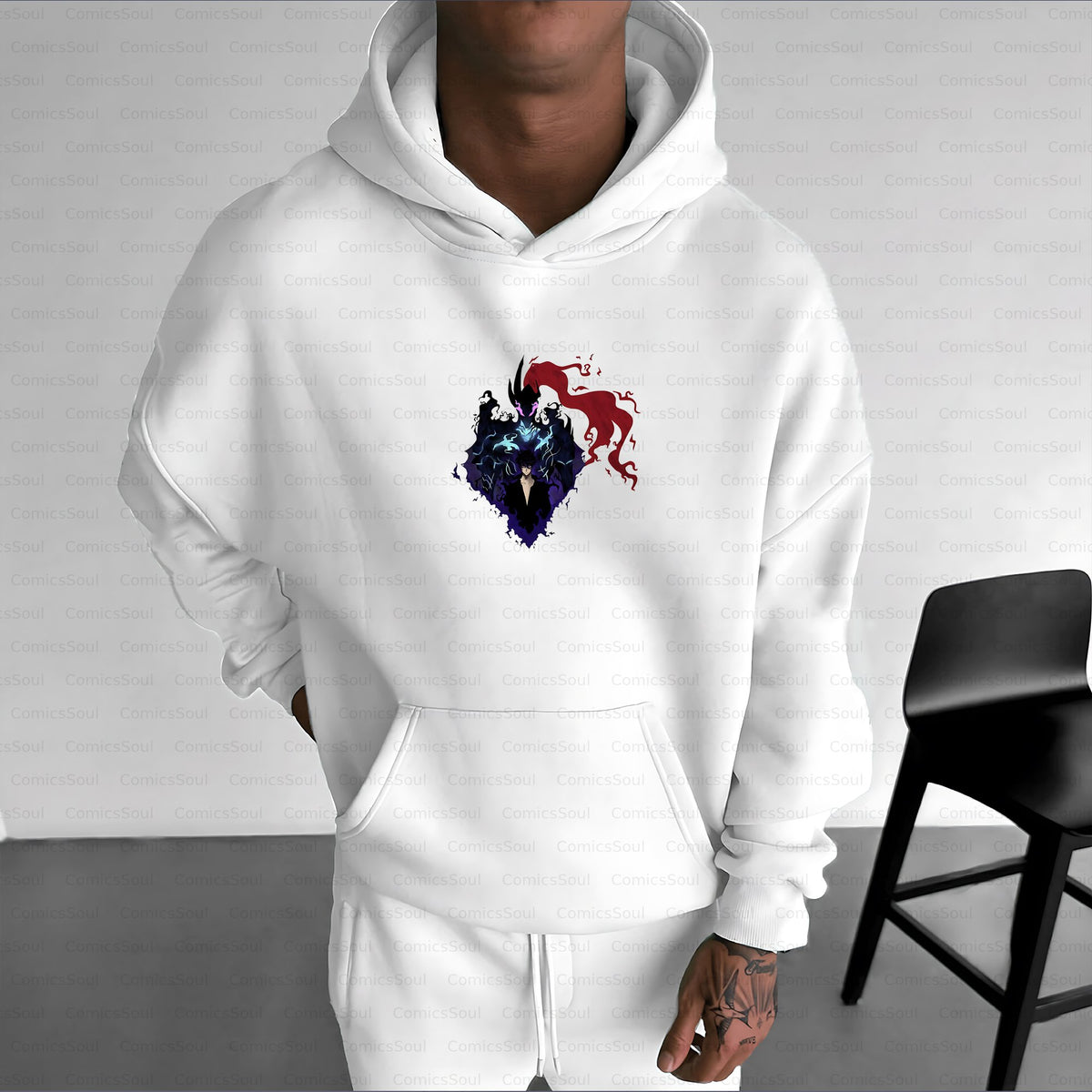 SL-Unisex Anime Inspired Vintage Plush Hoodie