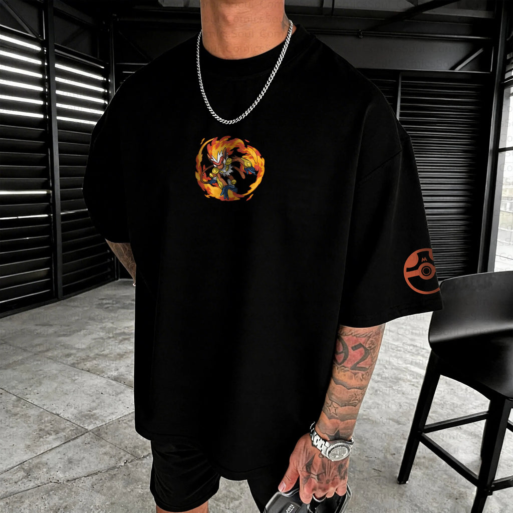 PKM-Unisex Anime Inspired Vintage T-Shirt