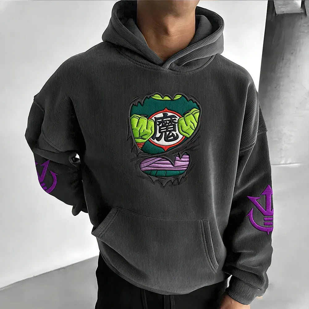 Dragon Ball Color Blocked Plush Hoodie