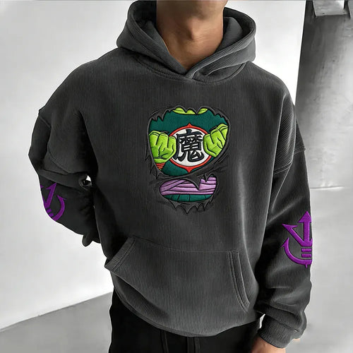 Dragon Ball Color Blocked Plush Hoodie
