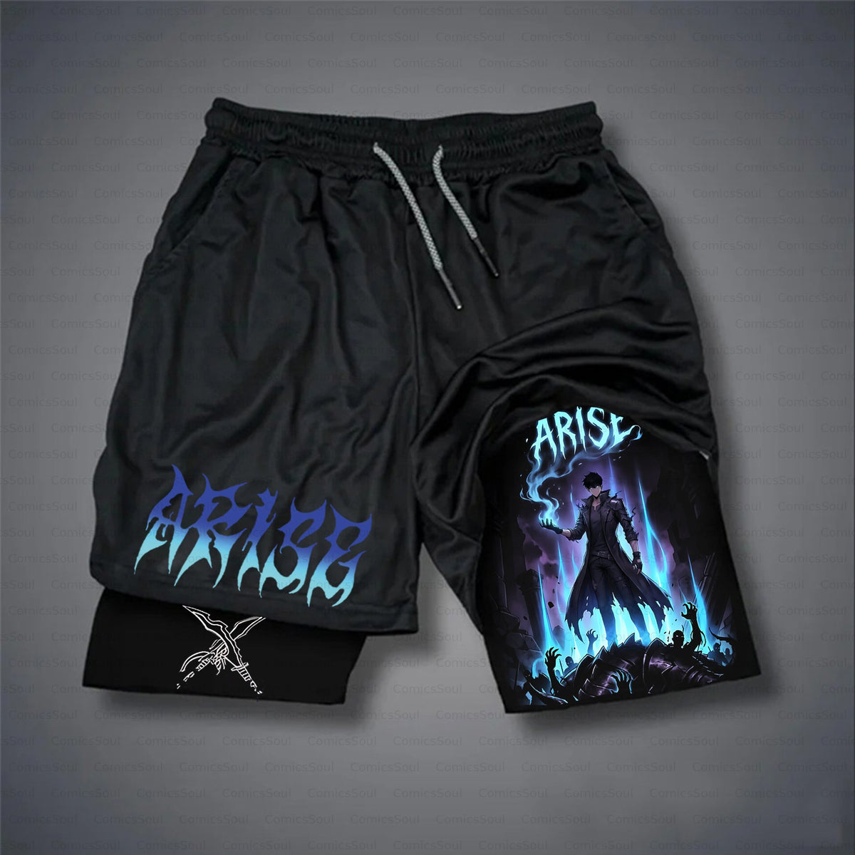SL-Unisex Casual Anime Streetwear Gym Shorts