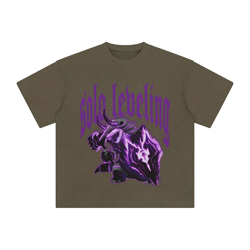 SL-Unisex Anime Inspired Washed  Vintage T-Shirt