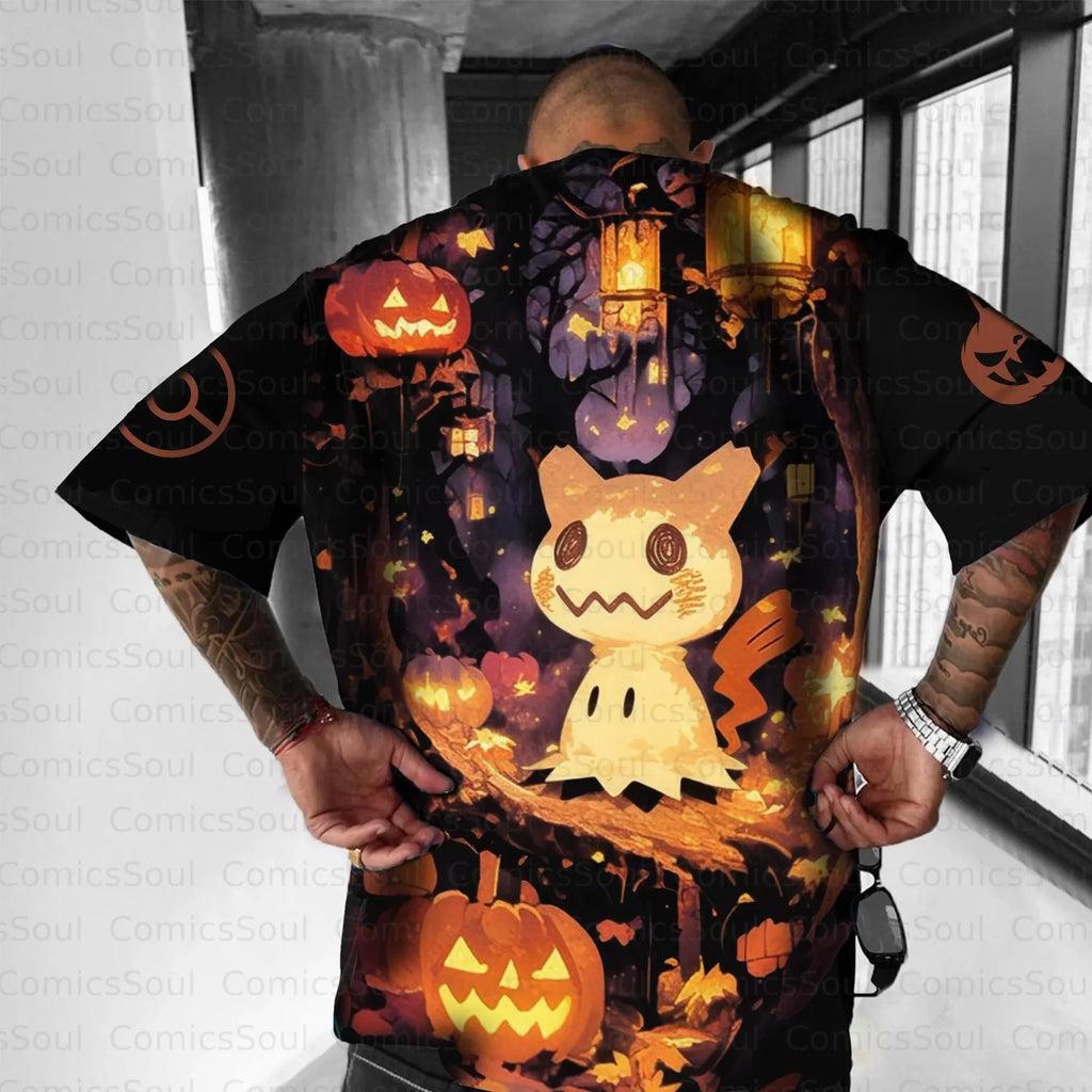 PKM-Unisex Anime Inspired Vintage T-Shirt