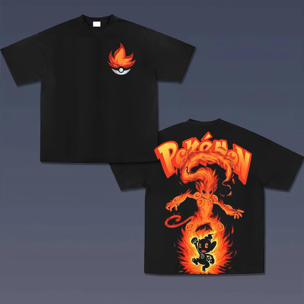 PKM-Unisex Anime Inspired Vintage T-Shirt