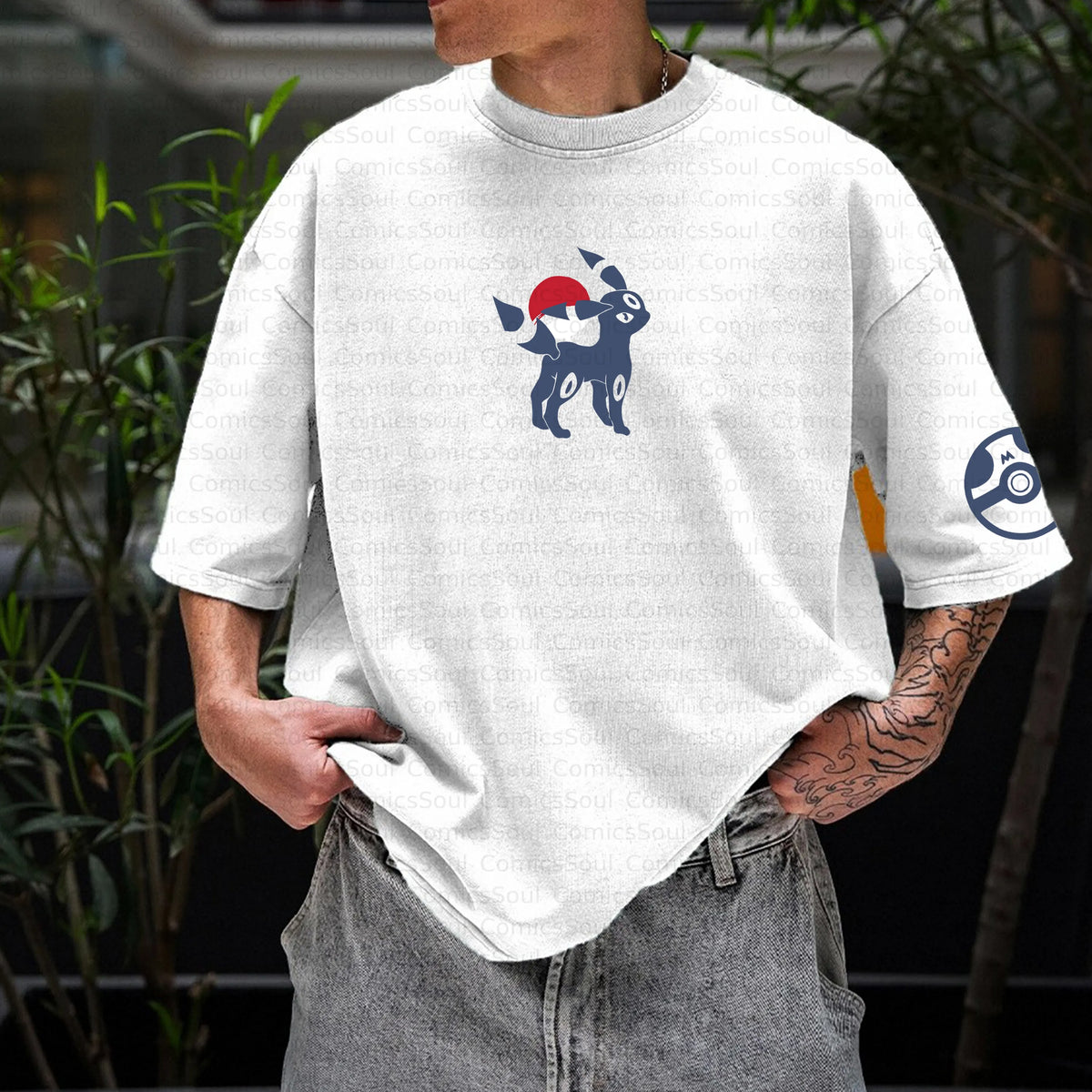 PKM-Unisex Anime Inspired Vintage T-Shirt