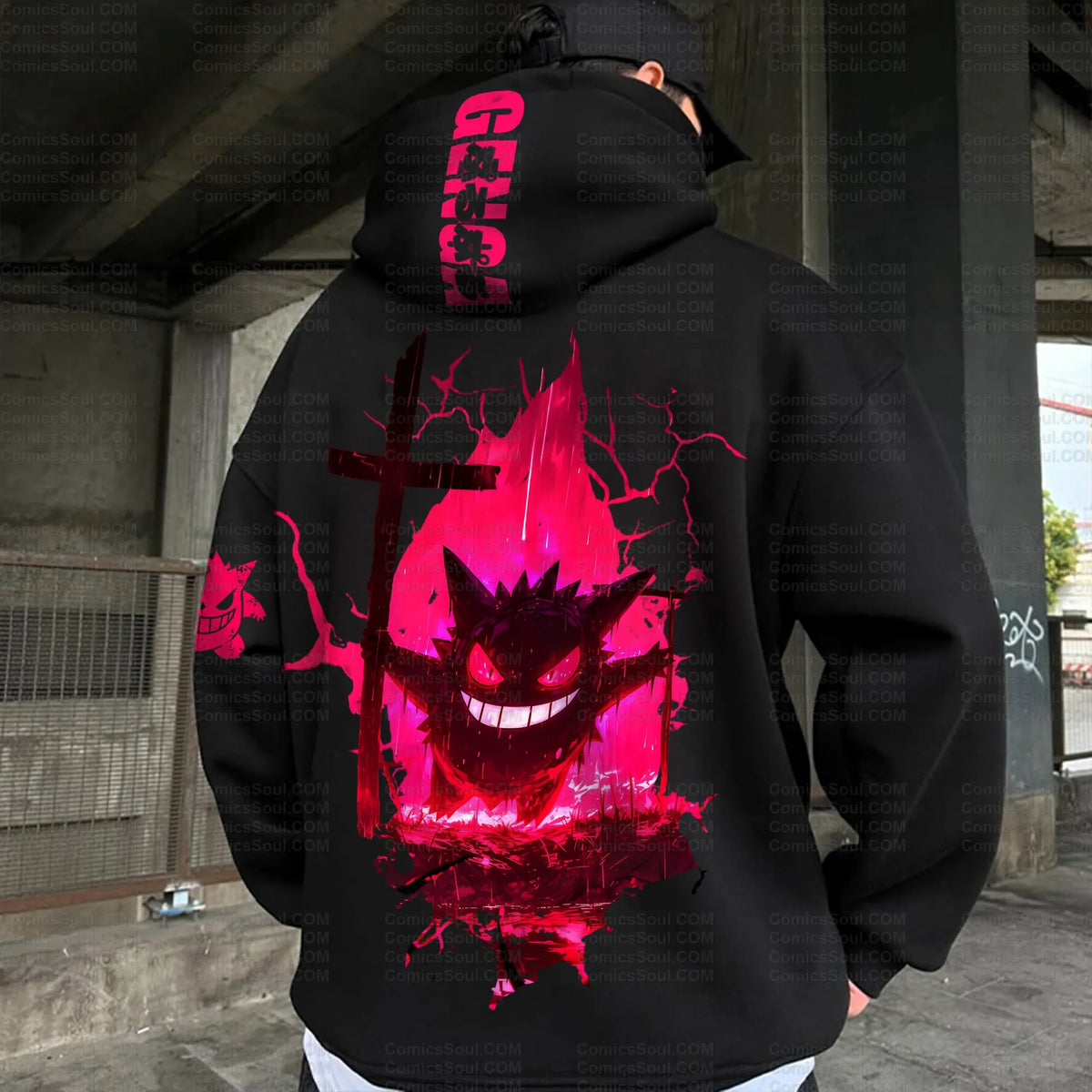 PKM-Unisex Graphic Streetwear Vintage Plush Hoodie