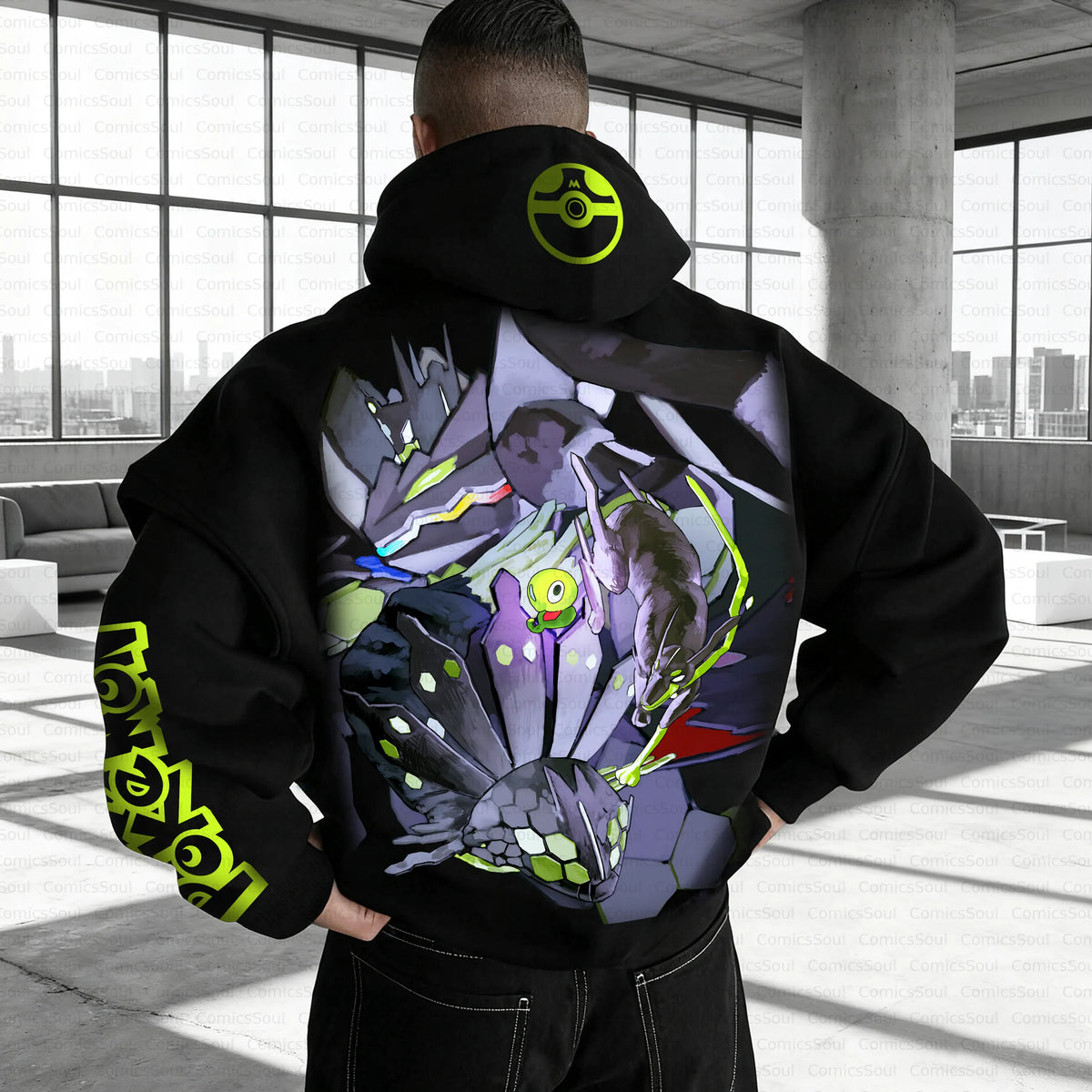 PKM-Unisex Anime Inspired Vintage Plush Hoodie