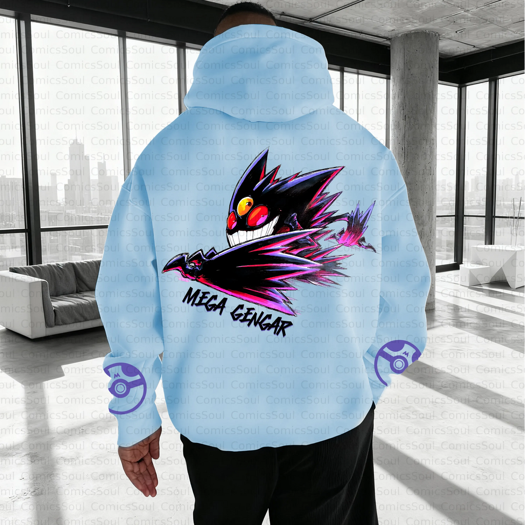PKM-Unisex Anime Inspired Vintage Plush Hoodie