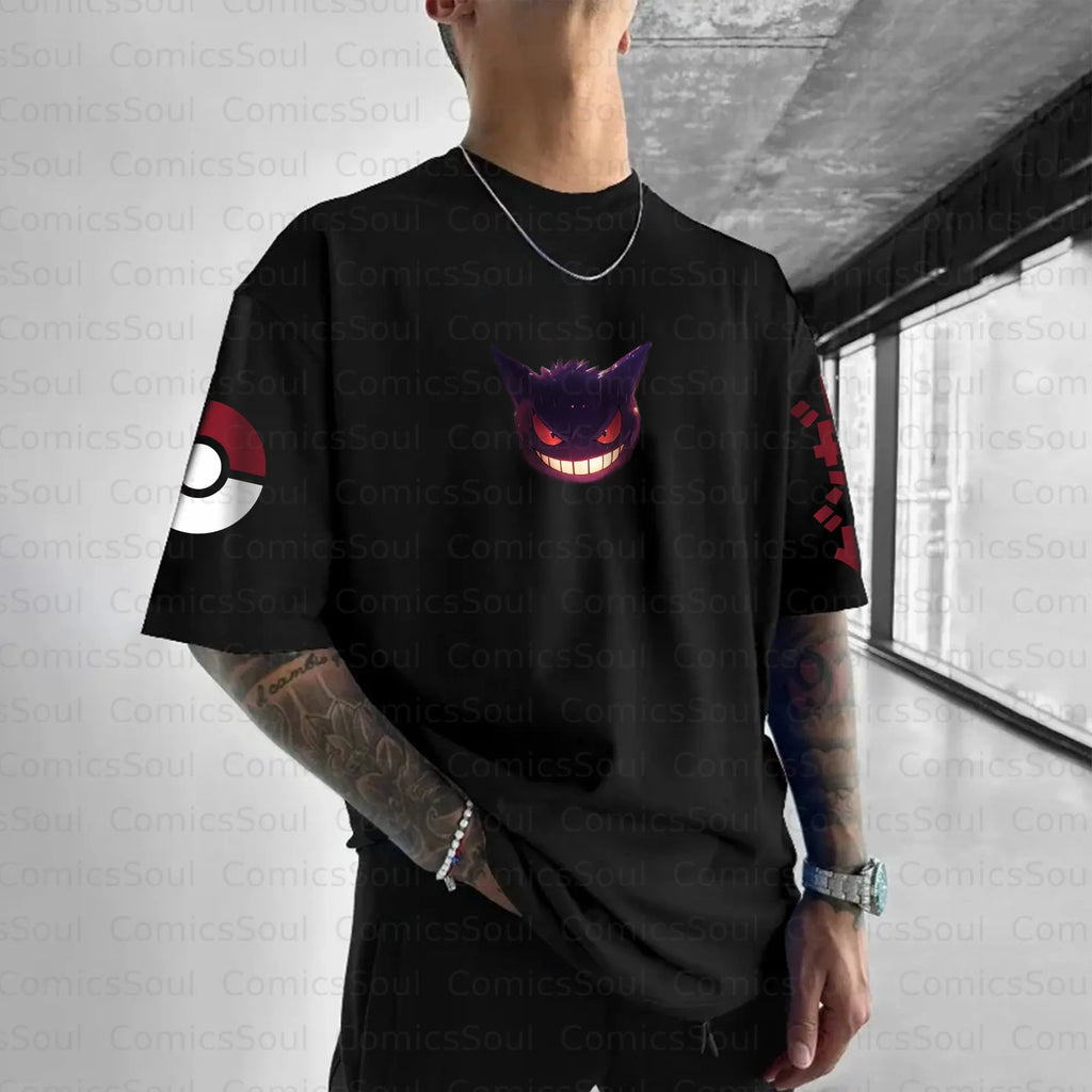 PKM-Unisex Anime Inspired Vintage T-Shirt