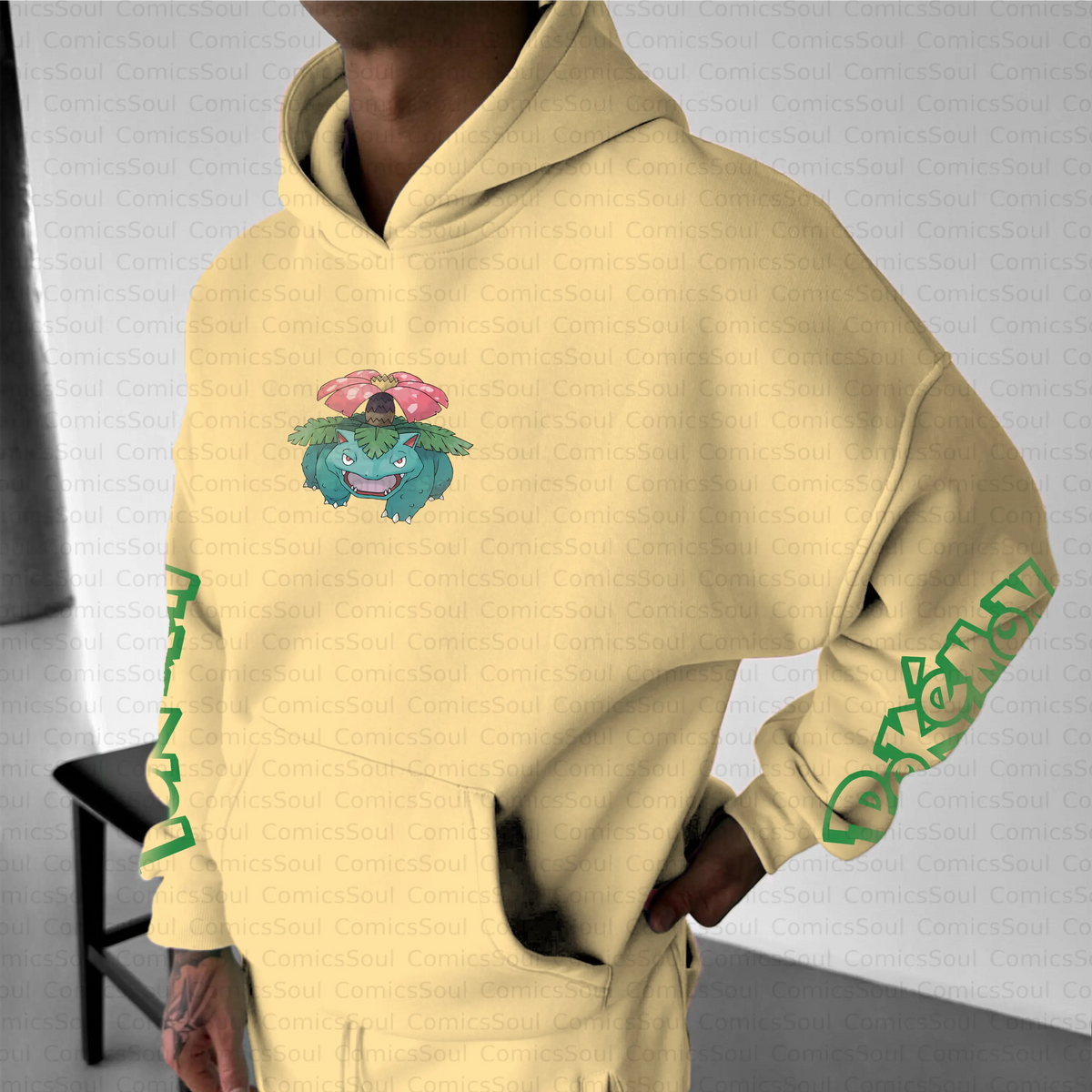 PKM-Unisex Anime Inspired Vintage Plush Hoodie
