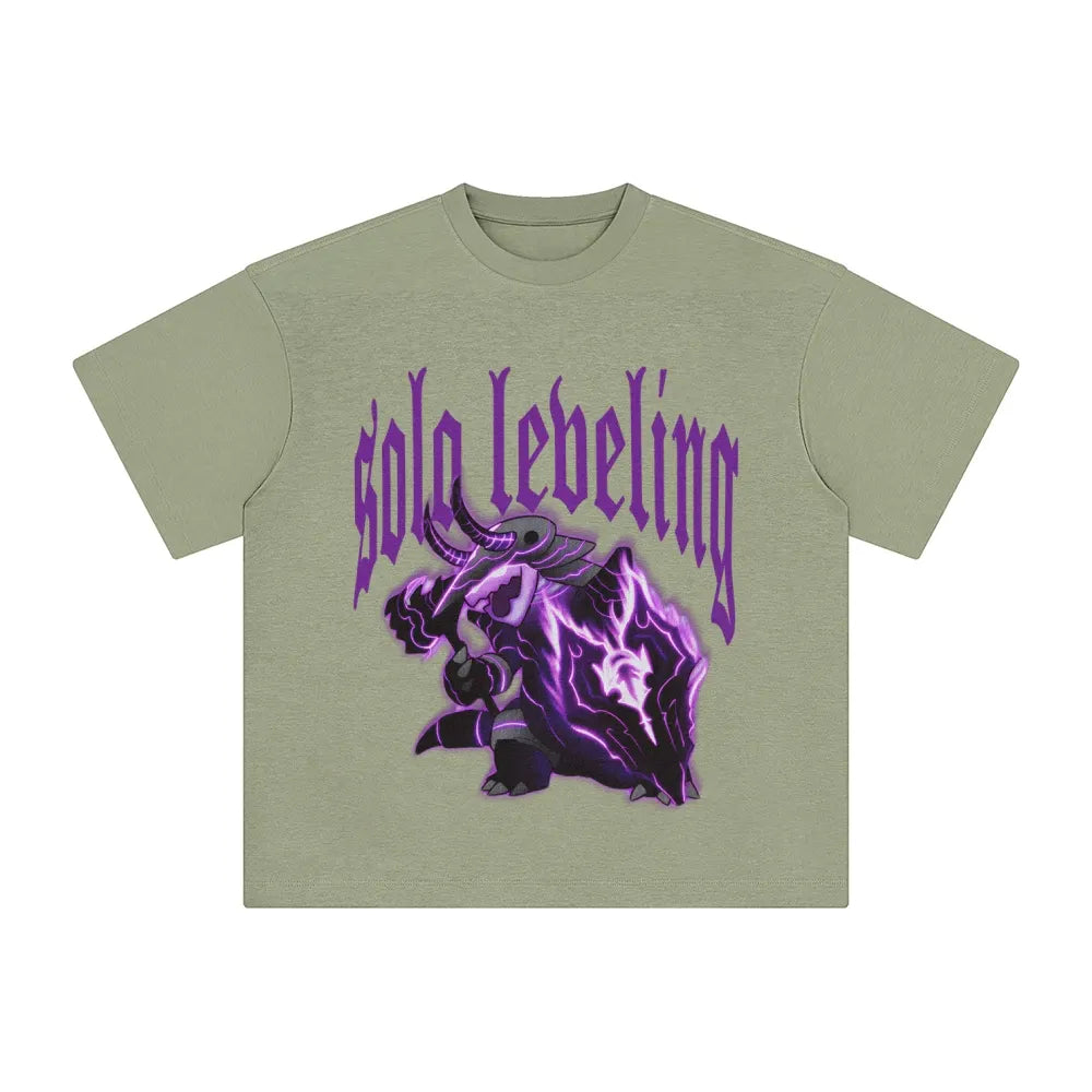 SL-Unisex Anime Inspired Washed  Vintage T-Shirt