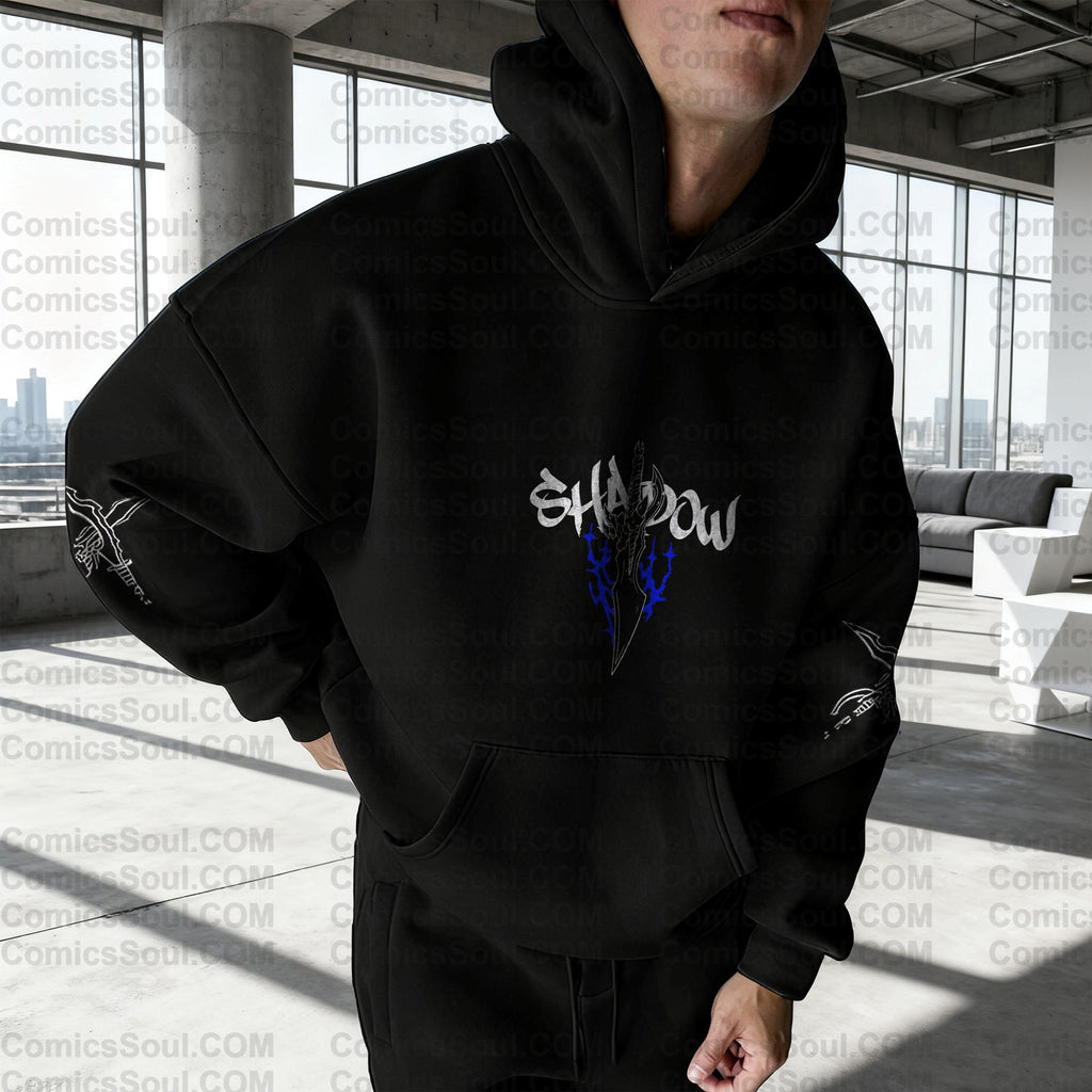 SL-Unisex Anime Graphic Streetwear Wintage Plush Hoodie