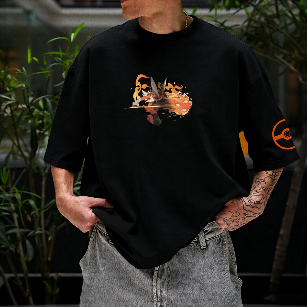 PKM-Unisex Anime Inspired Vintage T-Shirt
