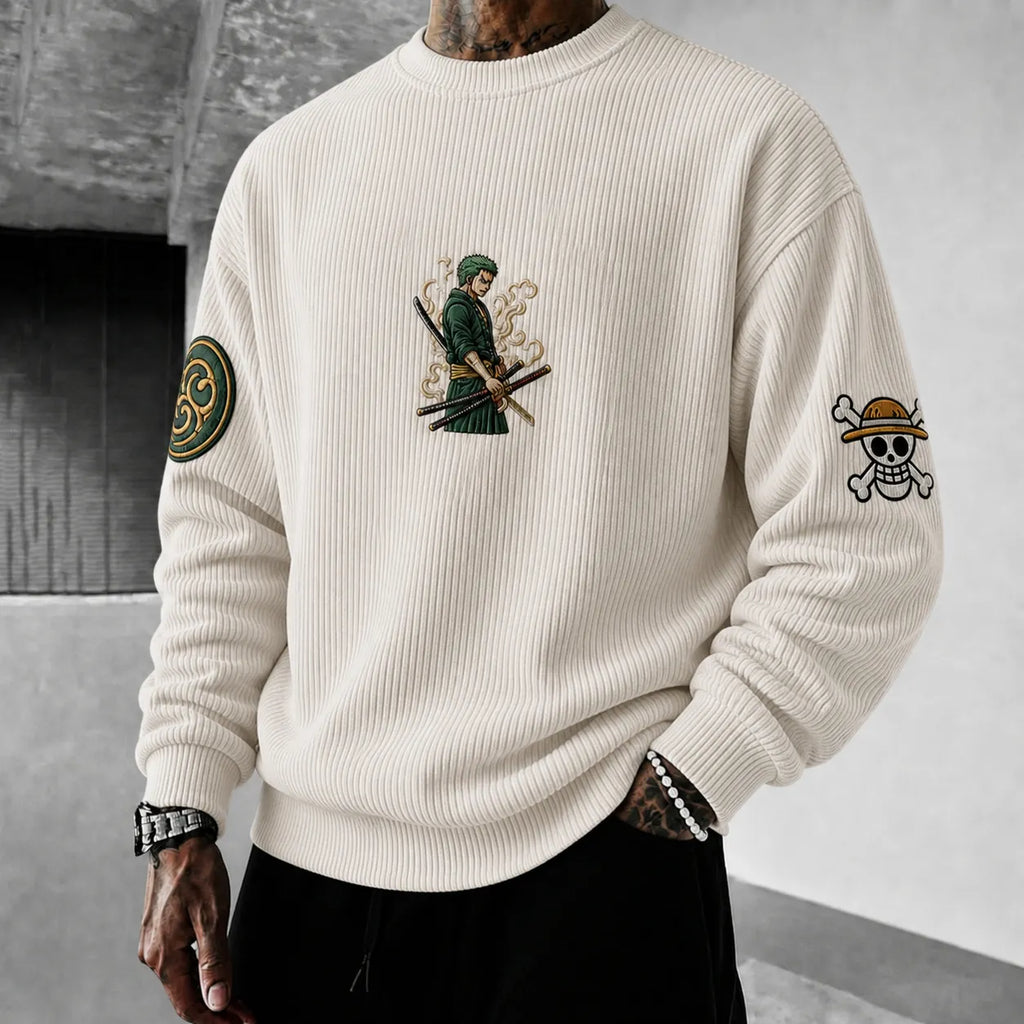 One Piece Unisex Anime-print Crewneck Sweatshirt