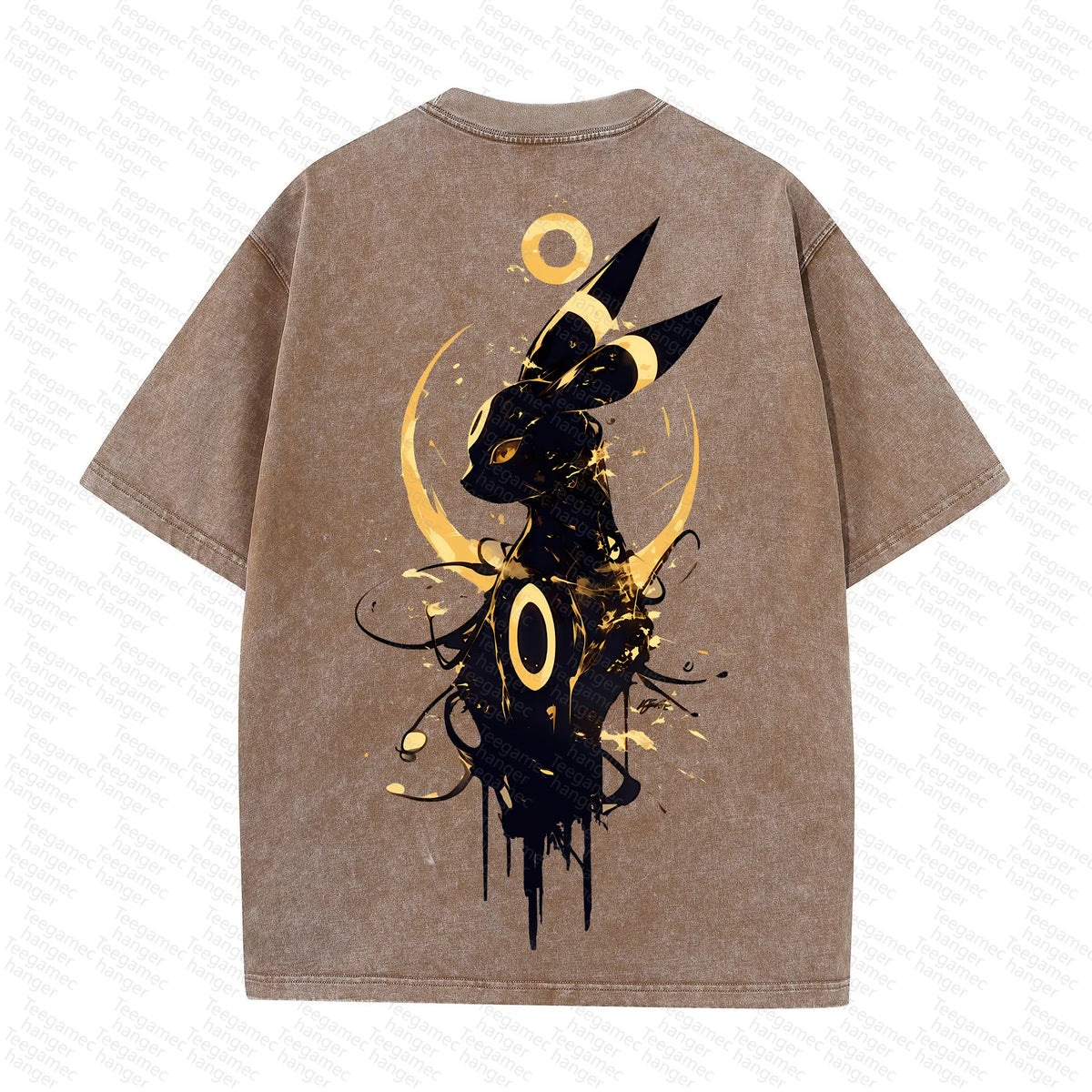 PKM-Unisex High Quality Inspired Vintage Washed 3D Direct Injection T-Shirt