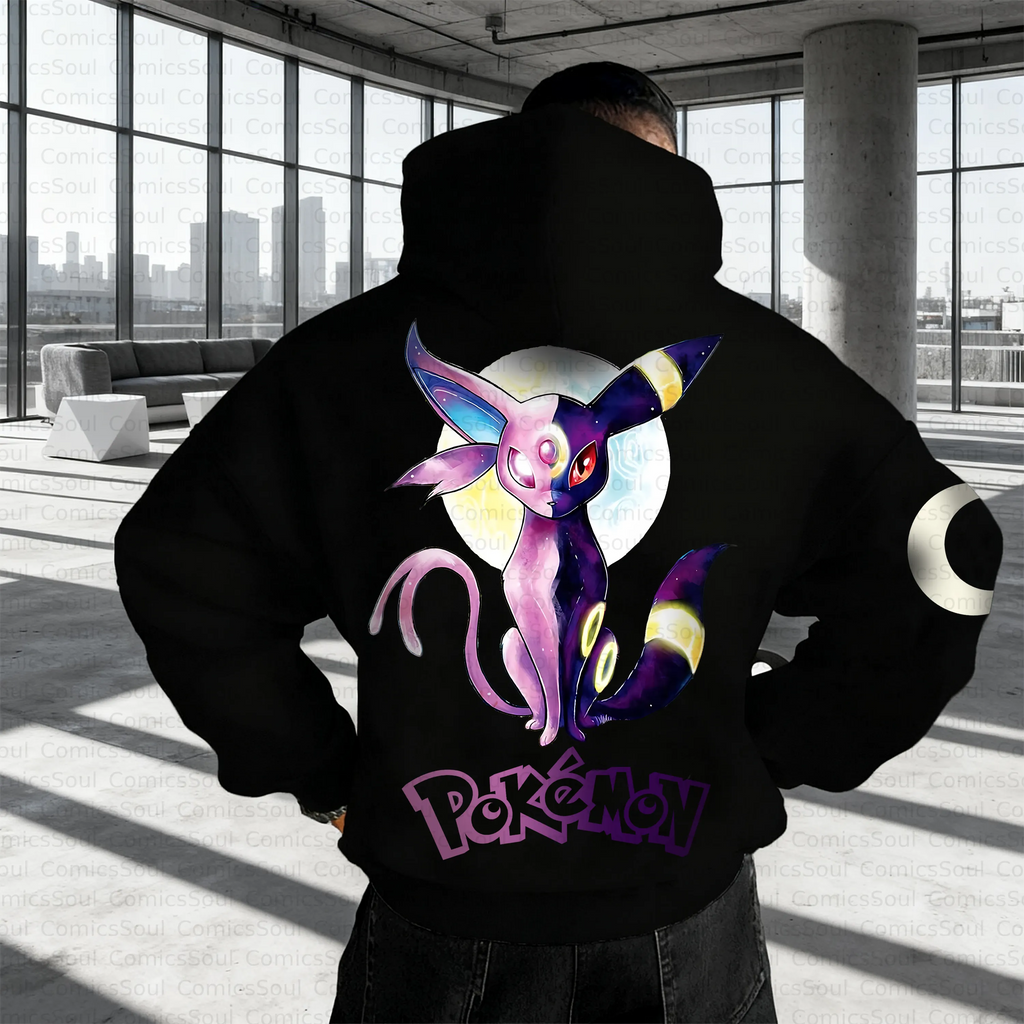 PKM-Unisex Anime Inspired Vintage Plush Hoodie