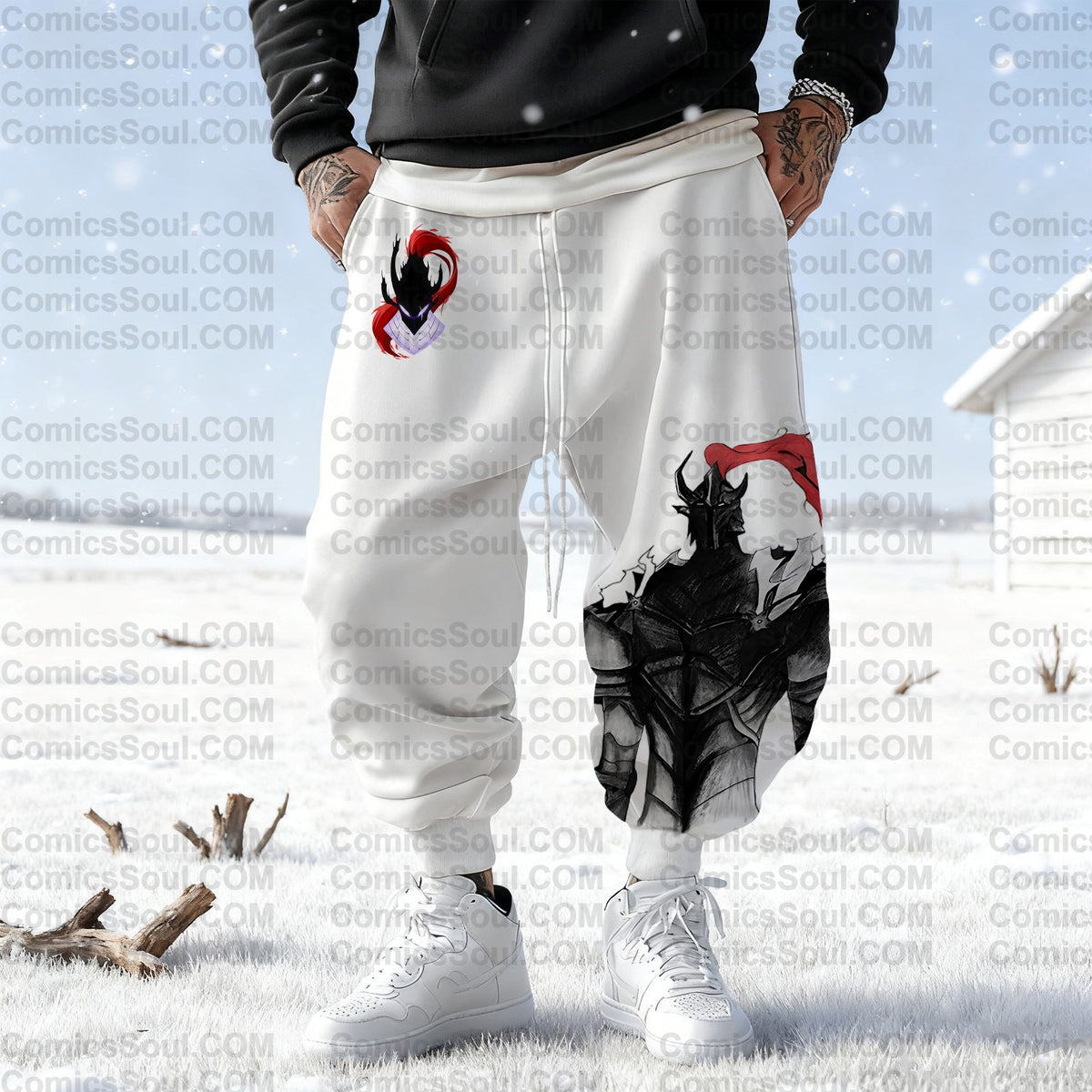 SL-Unisex Anime Inspired Vintage Plush Pants