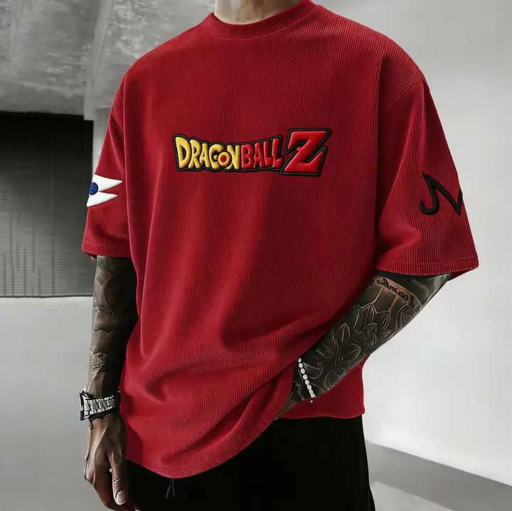 Dragon Ball Unisex Anime Inspired Vintage Corduroy T-Shirt