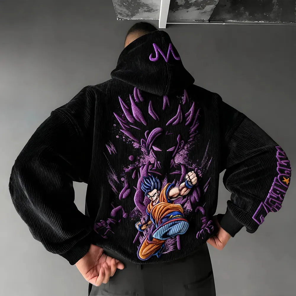 Dragon Ball Color Blocked Plush Hoodie