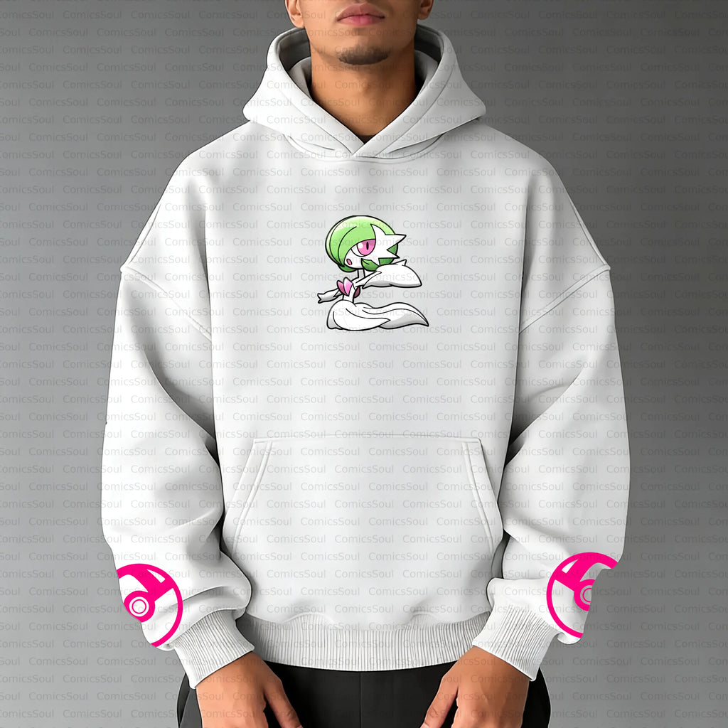 PKM-Unisex Anime Inspired Vintage Plush Hoodie