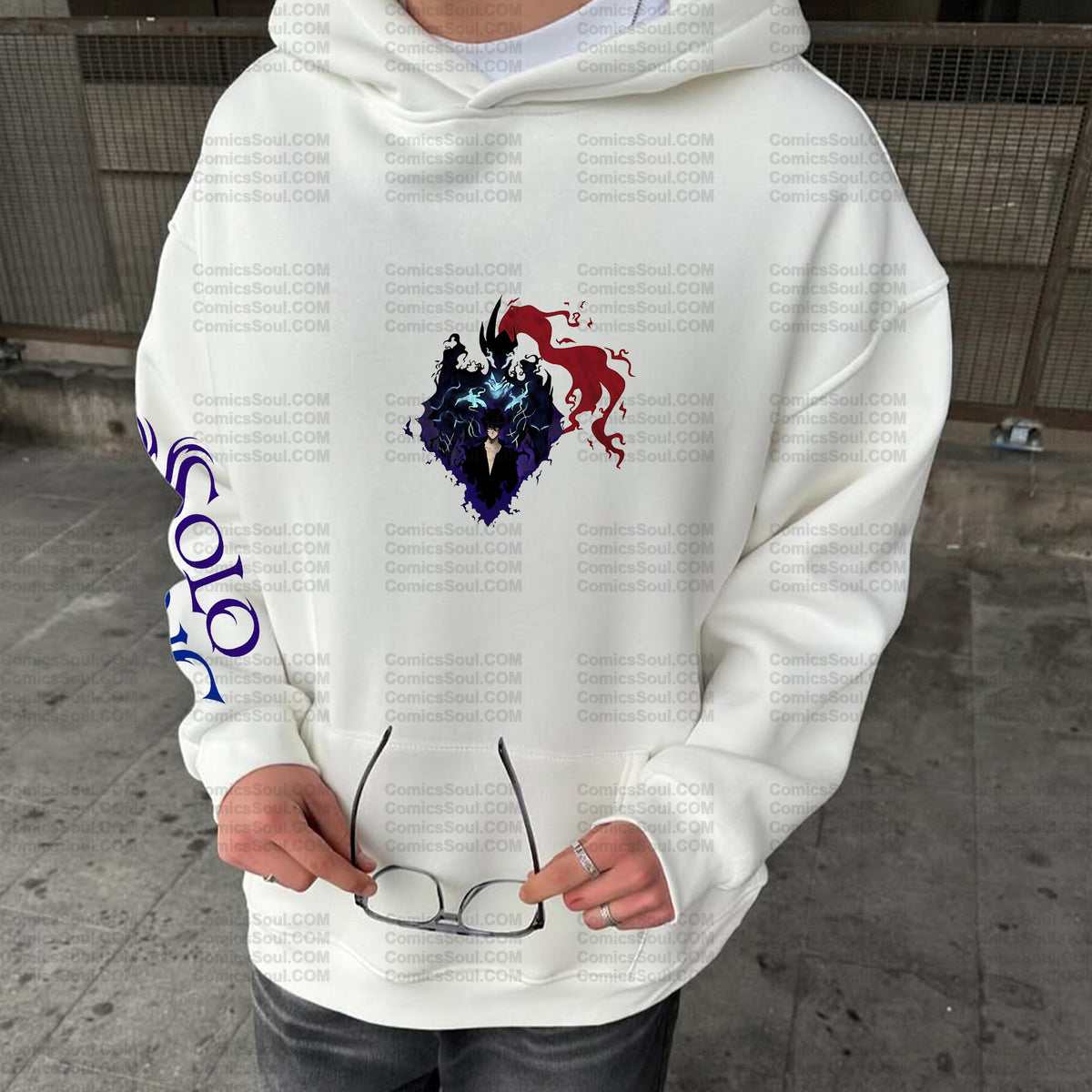 SL-Unisex Graphic Streetwear Vintage Plush Hoodie