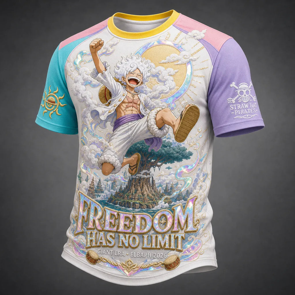 One Piece Pirate Crew Graphic Crew-Neck T-Shirt