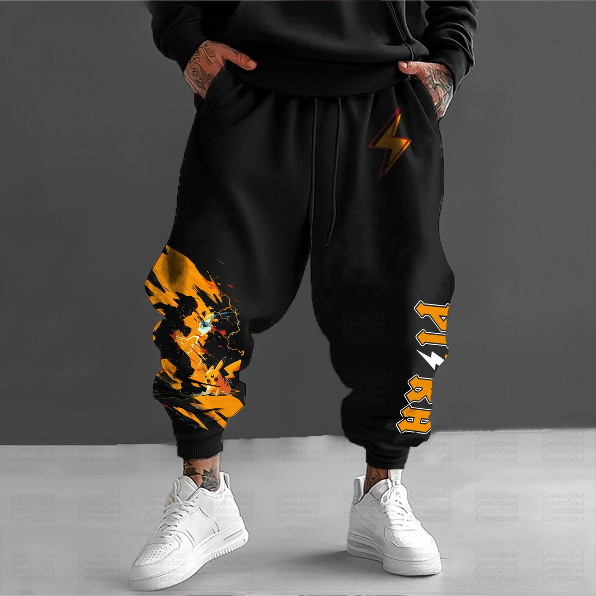 PKM-Unisex Anime Inspired Vintage Pants