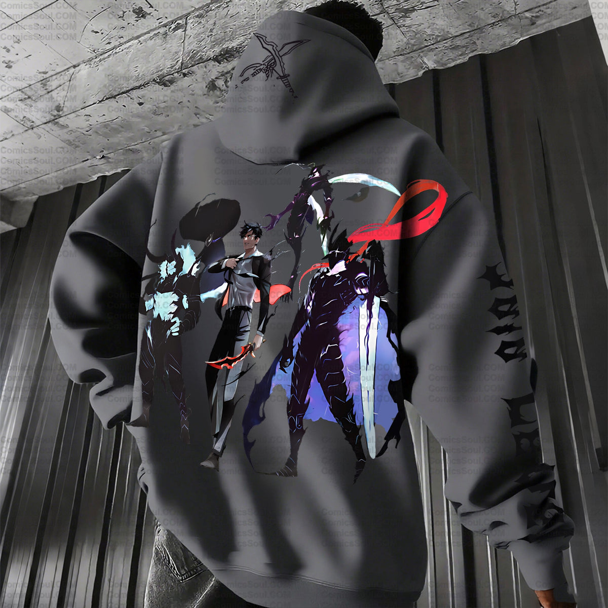 SL-Unisex Graphic Streetwear Vintage Plush Hoodie