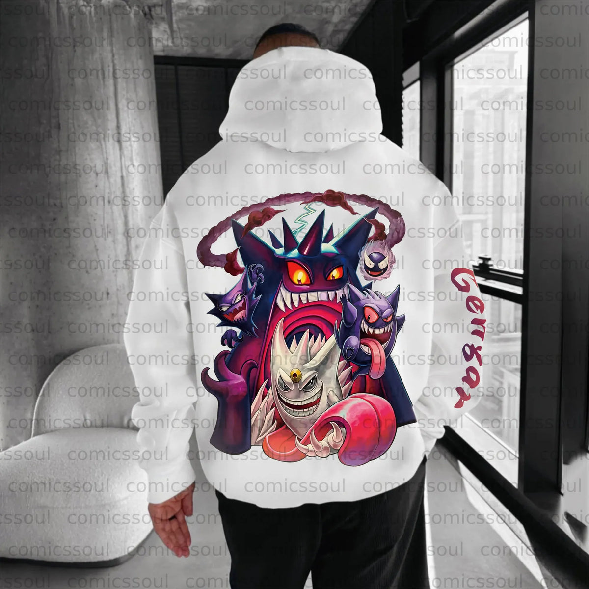 PKM-Unisex Anime Graphic Streetwear Vintage Plush Hoodie