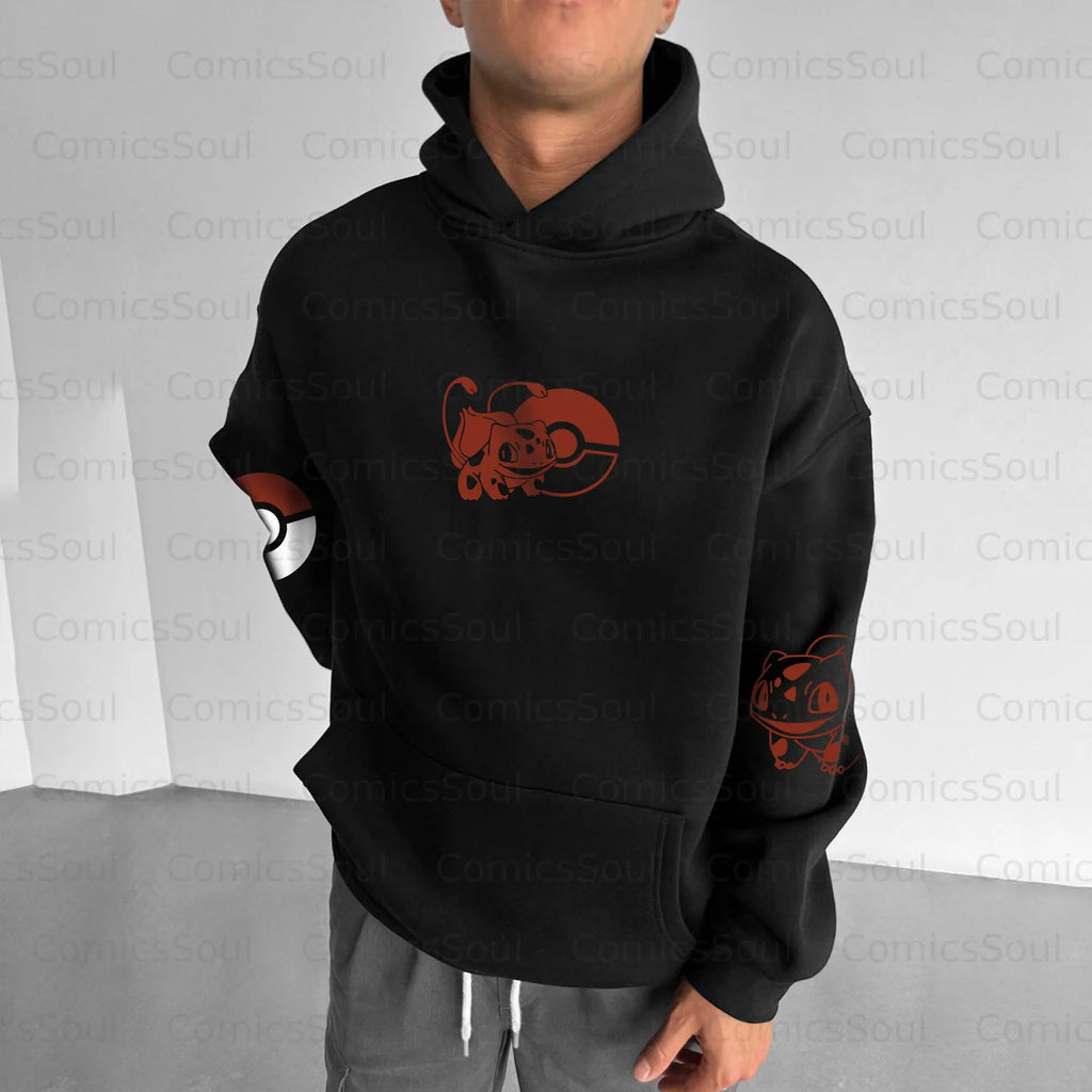 PKM-Unisex Halloween Anime Graphic Streetwear Vintage Hoodie